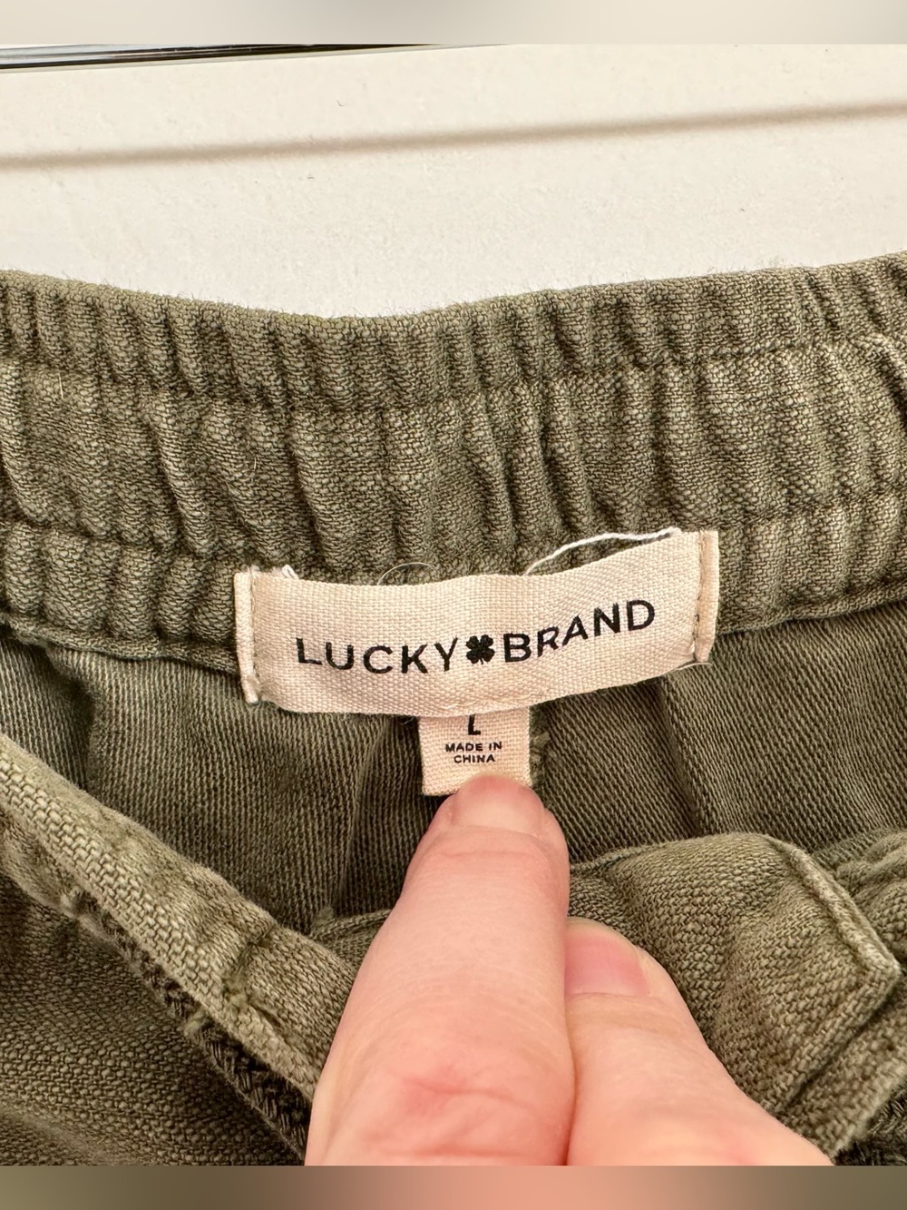 Lucky Brand Wide-Leg Utility Pants - Olive Green - Women’s Large - Picture 5 of 12
